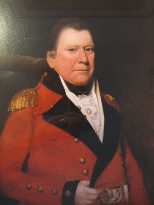  As well as their father, the Lawrenson brothers had an interesting military precedent in their great-uncle David Kerr, pictured here as a Major-General of Militia in Jamaica about 1805. He had gone from Scotland to Jamaica as a doctor, but was commissioned into the Militia aged 29 in 1768 and served in the war against the ‘Maroons’ – the descendants of runaway slaves – in the mid-1790s, by chance at the same time that the elder John Lawrenson was also there with the 18th Light Dragoons. The highlight of Kerr’s military career came in 1805 when the Governor mobilised the Militia against a possible invasion threat by the French, appointing Kerr a Major-General – the French Fleet was thought to be heading to Jamaica, but Nelson was in hot pursuit and in the end the clash took place not in the Caribbean but at Trafalgar (for an excellent account of David Kerr by one of his descendants, see here).