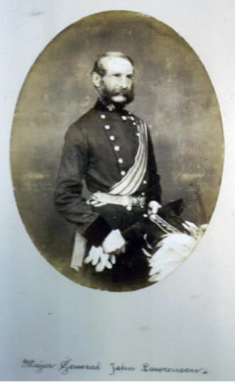 In this photo taken after his promotion to Major-General in 1860 he wears the ribbons of his two campaign medals (the Crimea Medal and the Turkish Crimea Medal) and two decorations (The Sardinian Medal for Valour and the Turkish Order of the Medjidie).