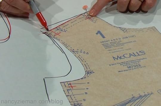 Nancy Zieman shows how to fit a sewing pattern in Solving the Pattern Fitting Puzzle, as seen on the Sewing With Nancy TV Show on PBS.