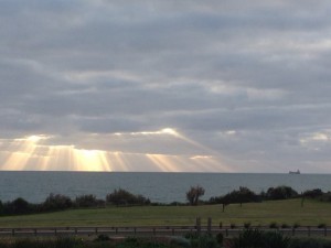 SUnset over backbeach