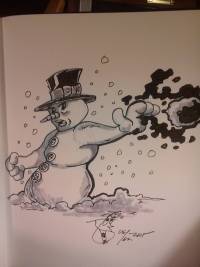 Herby The Snowman Teddy Bear by Kier Knikia Lyles