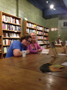 John hamming it up. He had to read half of John Gardner's Grendel that night for his English class. Instead poor John had to go drink a Coke with her parents and friends. Sorry, John!
