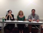 Shannan Buchholz, Jaye Dozier, and Dr. Rob Tally speaking about Tolkien