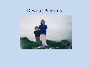 Full of devout pilgrims