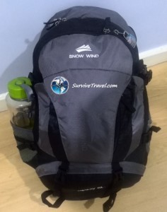 Minimalist Packing List for World Travel - Survive Travel - Main Pack fully packed