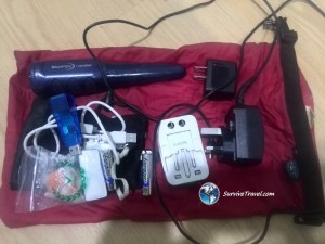 Minimalist Packing List for World Travel - Survive Travel - Electronics bag