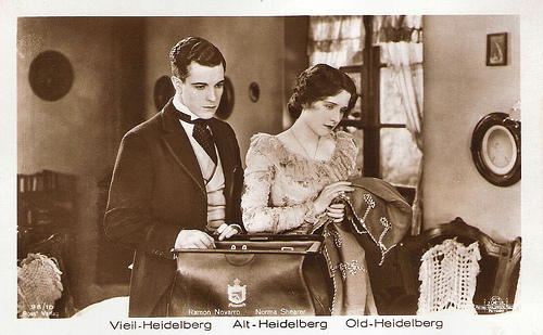 Ramon Novarro and Norma Shearer in The Student Prince in Old Heidelberg