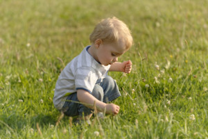Boy With Flowers