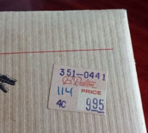B Dalton book sticker from 1984