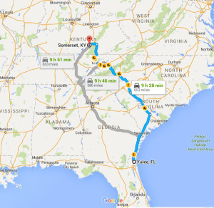 The ride (11 hours with stops)