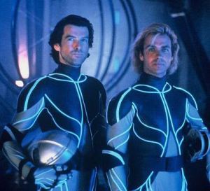 Jeff Fahey (right) in The Lawnmower Man