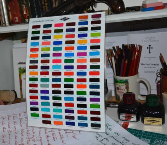 Full range of Diamine's regular inks