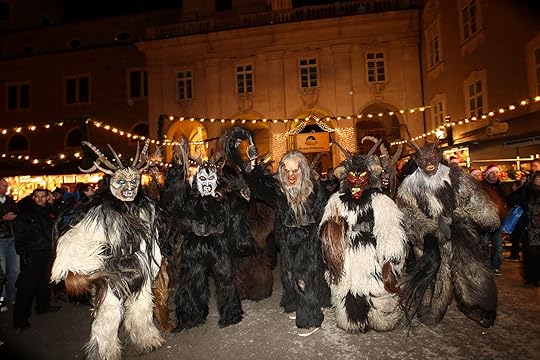 Krampus revels at the Salzburg Christmas Market, 2011; photo by Neumayr/MMV 05.12.2011