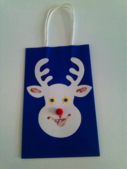 DIY Reindeer Gift Bag Idea Craft