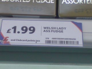 Funny Shelf Label