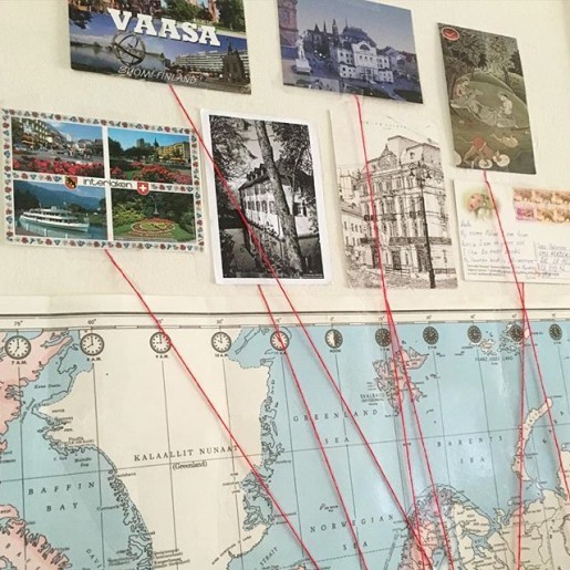 postcrossing wall