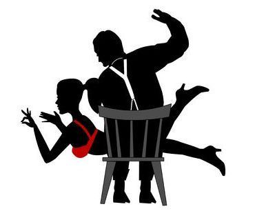 couple spanking silhouette iso