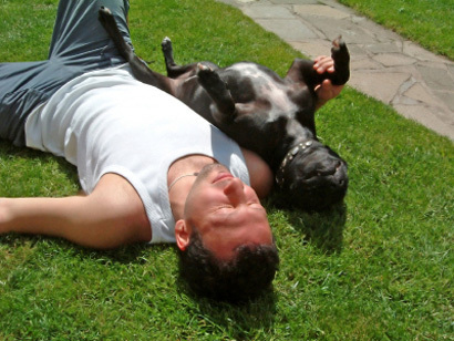 dog-boy-sunbathing-410
