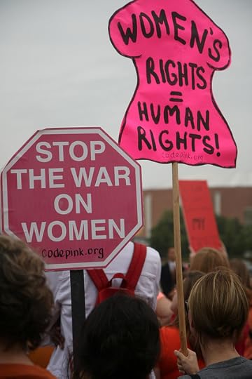 Women's Rights = Human Rights! Stop the War on Women National Day of Action to Defend Women's Rights. Rally at Dallas City Hall, July 15, 2013. by Steve Rainwater https://www.flickr.com/photos/steevithak/9296173105