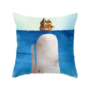 Moby Dick Throw Pillow