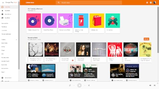 Google Music Home Screen