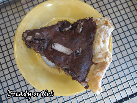 Peppermint Brownie Pie