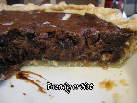 Peppermint Brownie Pie