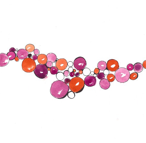 Cynthia Morris abstract watercolor circles