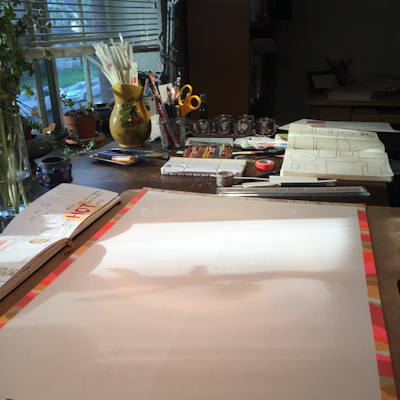Cynthia Morris art studio blank page