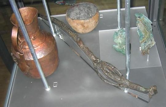 These goods from a Swedish grave included Viking vessels.