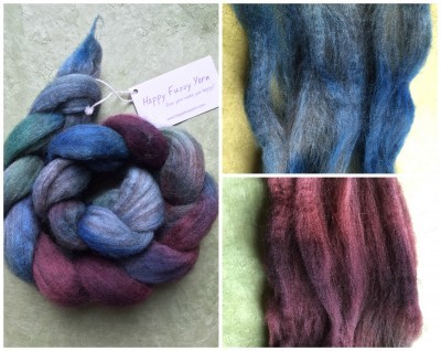 Happy Fuzzy Yarn, 50%Merino/50% Yak top in Crete