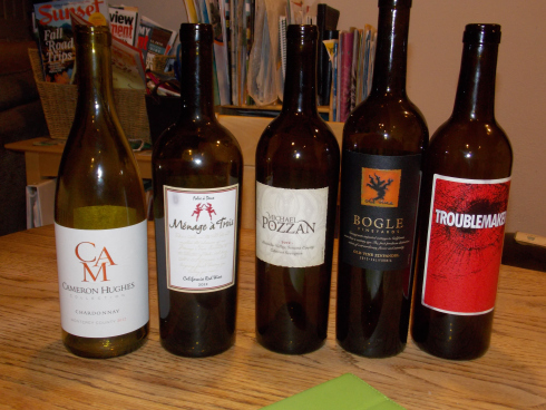 wine bottles