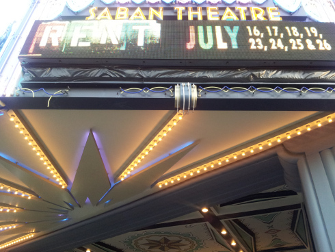 Rent at Saban Theater