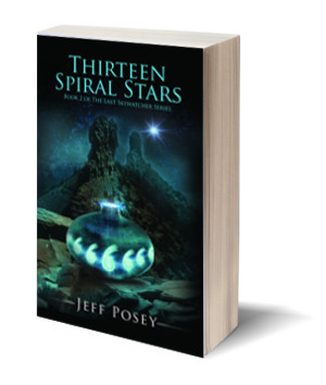 Thirteen Spiral Stars by Jeff Posey 3D Book Cover