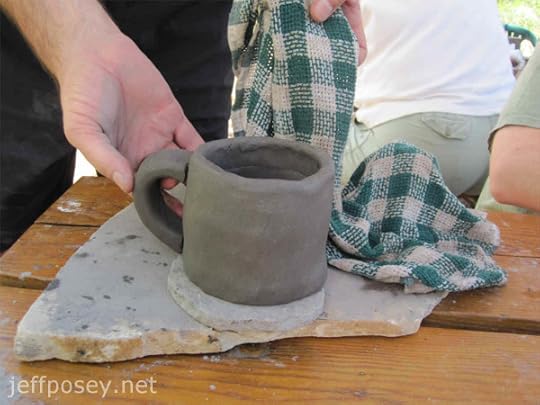 Getting a handle on it at Anasazi Potter Workshop by Gregory S. Wood, ArchæoCeramist, at Chimney Rock National Monument near Pagosa Springs, Colorado