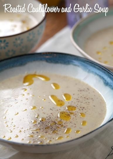 Roasted Cauliflower and Garlic Soup via DeliciouslyOrganic.net #grainfree #recipe