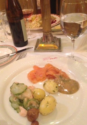 Inkokt lax och gravlax. Mein Gott vad gott.