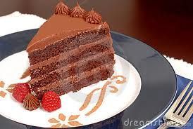 chocolate cake: 