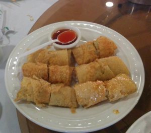 tofu wrapped shrimp roll