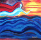 FLYING WOMAN GRAPHIC