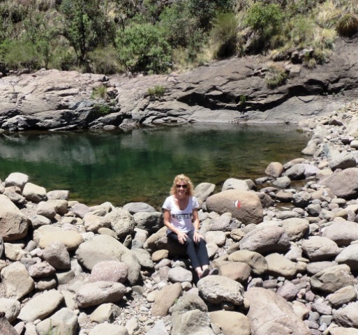 The water hole for swimming