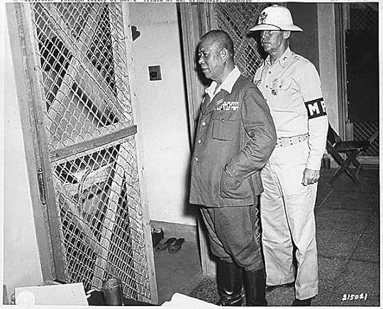 Gen. Tomoyuki Yamashita imprisoned at Manila, circa Oct-Nov 1945. (US National Archives)