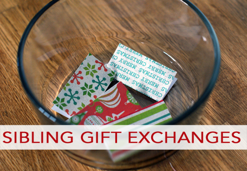 Sibling Gift Exchange Ideas