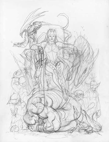 Frank Cho Totally Awesome Hulk #5 cover rough sketch