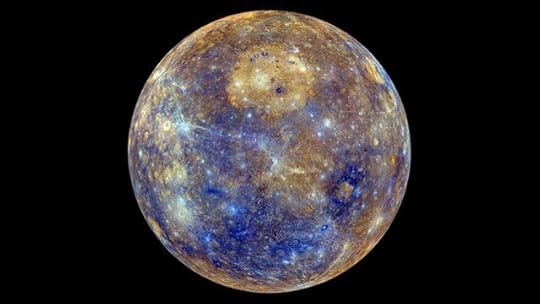Color-enhanced map of Mercury. Credit: NASA/JPL