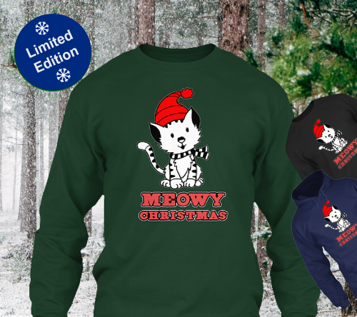 Meowy-Christmas-t-shirt