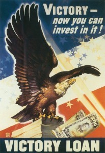 Poster for US Victory Loan Drive, 1945