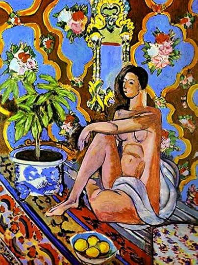 Decorative Figure on an ornamental background (1925-1926) by Matisse