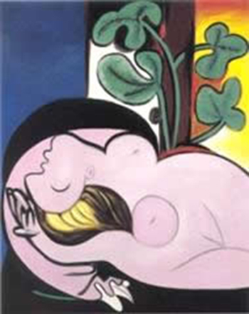 Woman on a Black Armchair (1932) by Picasso