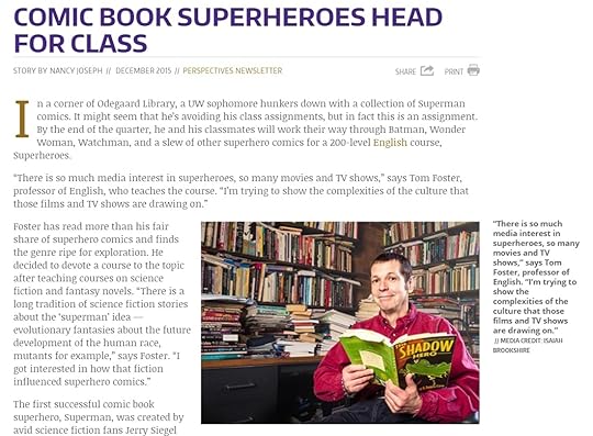 Professor Tom (Comics) Foster - UW Seattle
